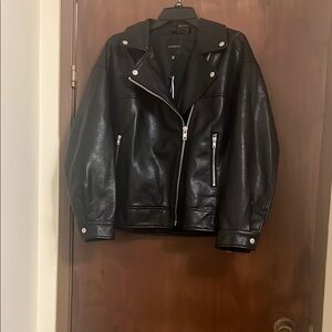 Dynamite Oversized Faux Leather Jacket